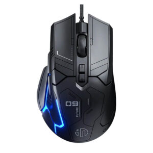 AI-Enhanced Design Gaming Mouse – Ultra-Lightweight 75g, 6 Buttons, RGB Lighting, 1000Hz Polling Rate, Customizable DPI 1200-12800