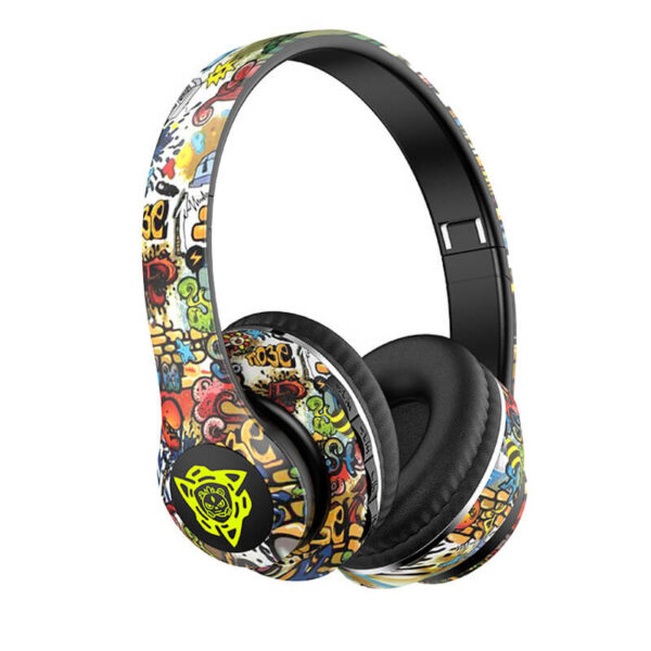 Graffiti Foldable Bluetooth 5.4 Headphones 185g Lightweight Headsets - Image 4