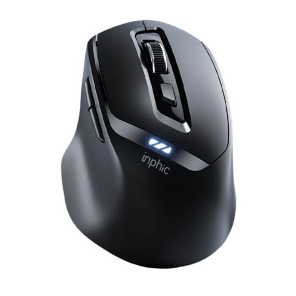 Wireless Bluetooth Mouse – 2.4G + Bluetooth 5.0 & 4.0, Silent Click, Ergonomic Comfort Grip, Type-C Charging - Image 2
