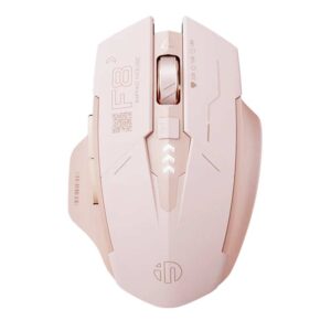 Pink Wireless Mouse for Girls - Silent Click, 2.4G Connection, Rechargeable, Adjustable DPI, Portable Cute Design, Type-C Charging