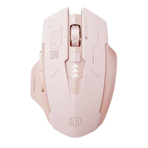 Pink Wireless Mouse for Girls - Silent Click, 2.4G Connection, Rechargeable, Adjustable DPI, Portable Cute Design, Type-C Charging