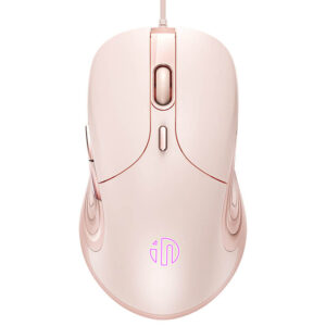 Wired Gaming Mouse Stylish Pink for Women – 6 Programmable Buttons, Adjustable DPI, Breathing Lights