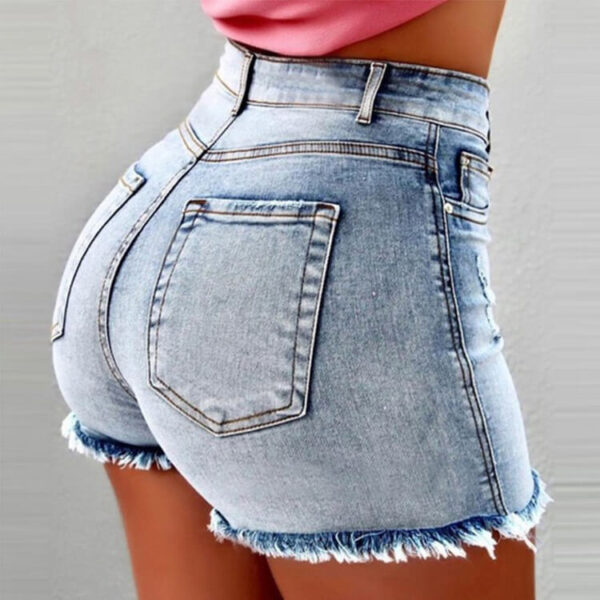 Distressed Denim Jean Shorts Women | Frayed Hem Shorts In Bulk