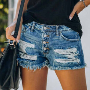 Wholesale Distressed Jean Shorts Women | Ripped Jean Shorts